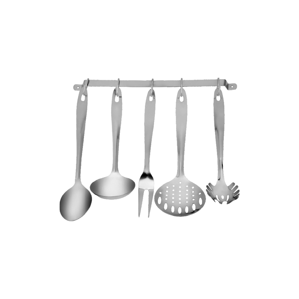 CJ DE UTENSILIOS P/ COZ C/ SUP 6 PC INOX - CM24