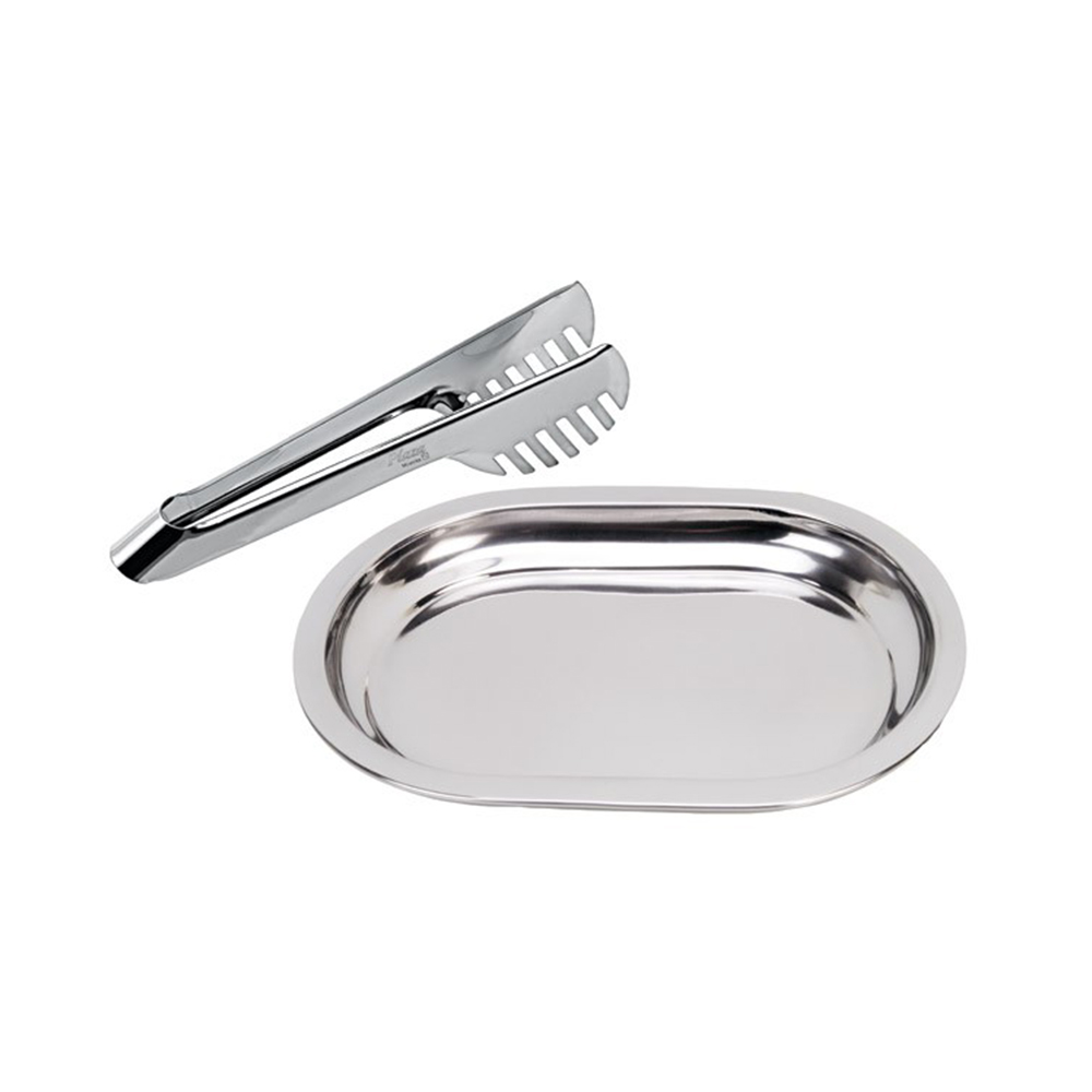 TRAVESSA DE MASSAS COM PEGADOR INOX - CM24