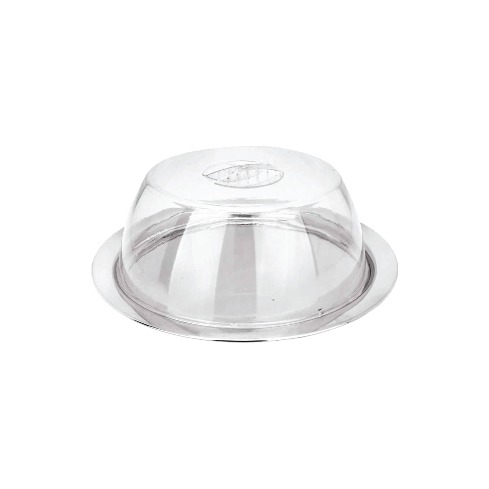 PORTA BOLO INOX COM TAMPA ACRILICA - CM36