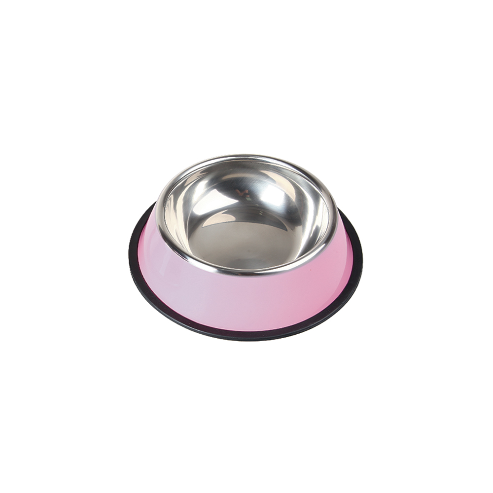 COMEDOURO DE INOX COLORIDO 22CM - CM100