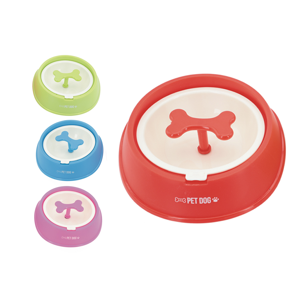 COMEDOURO LENTO OSSINHO COLOR - CM60