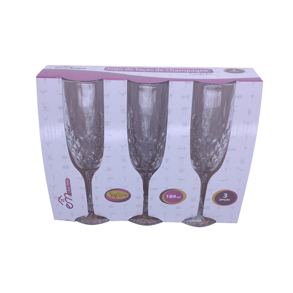 JG DE TACAS CHAMPAGNE 189 ML C/ 3 UNID.-CM16
