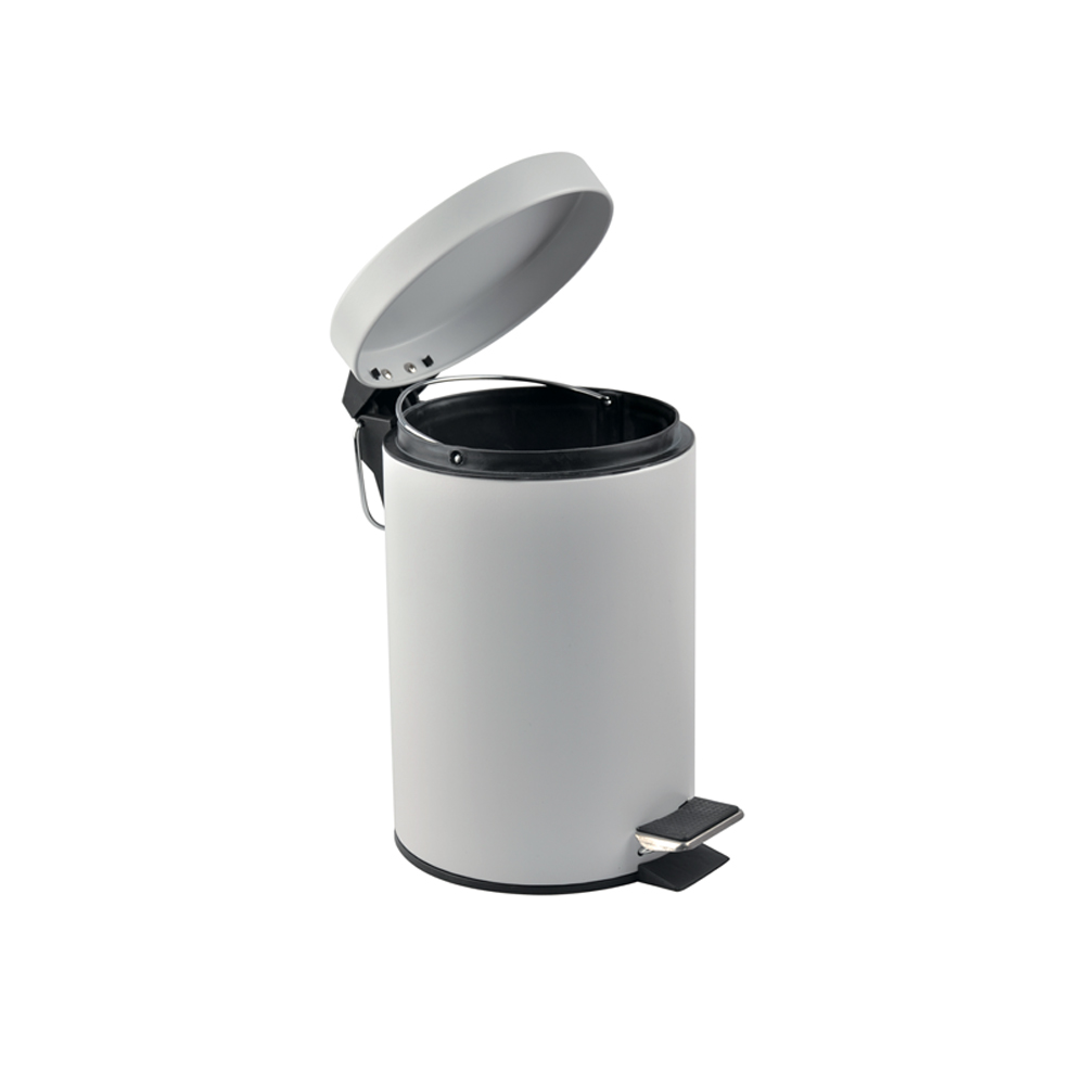 LIXEIRA 5L METALICA BR C/ PEDAL/BALDE REM - CM6