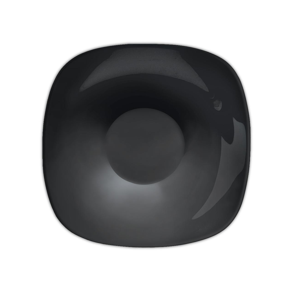 PRATO DE VIDRO 21,5*1,9CM PRETO