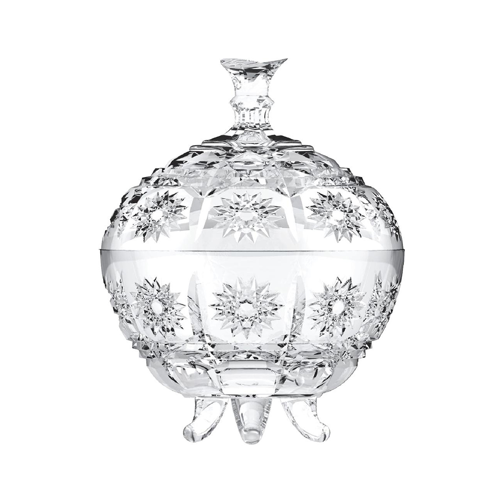 BOMBONIERE DE VIDRO BOHEMIA 850ML - CM06
