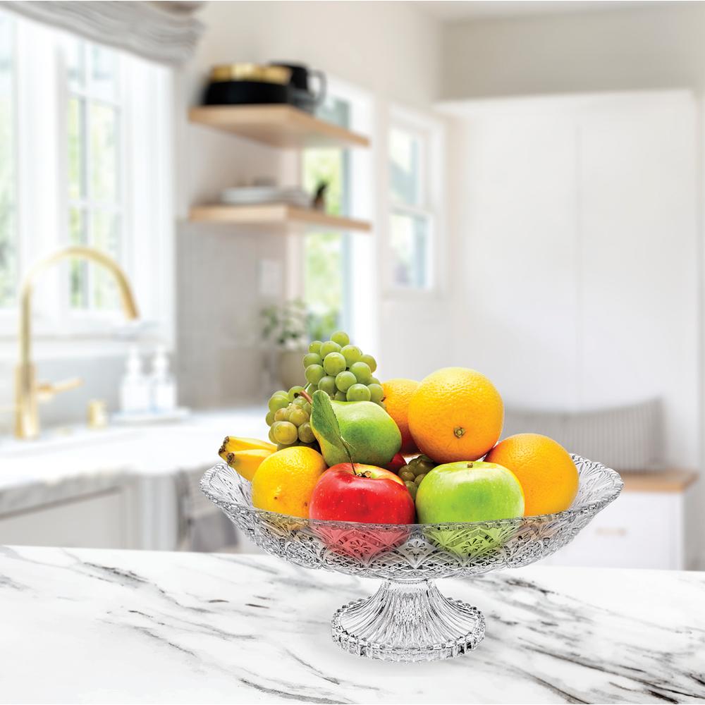 FRUTEIRA DE VIDRO TOFFEE 20CM COM PÉ  - CM4