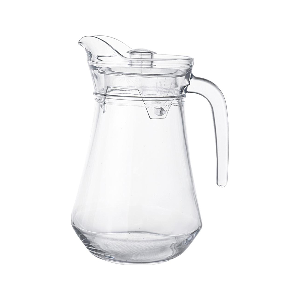 JARRA DE VIDRO 1,5L COM TAMPA LISA - CM12