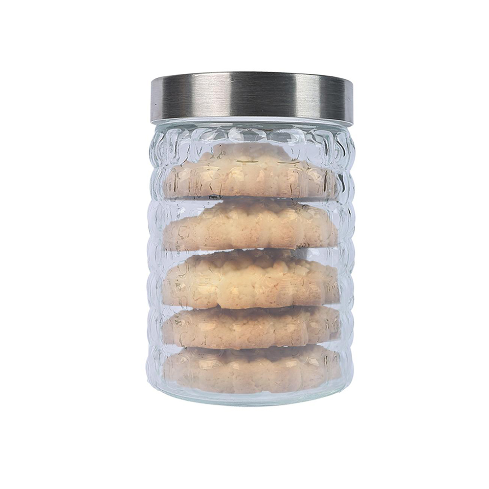 POTE DE VIDRO 1,2L COM TAMPA DE METAL  - CM24
