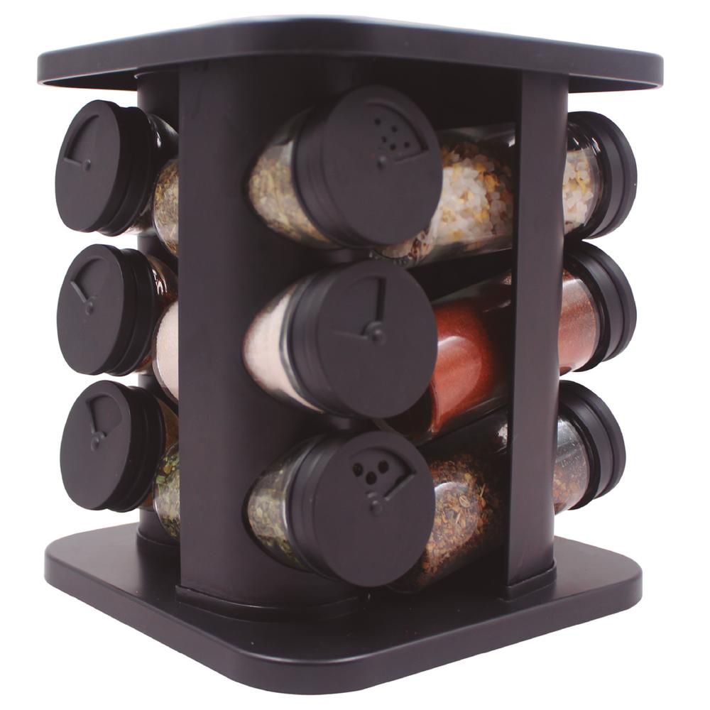 JOGO PORTA CONDIMENTOS GIRATORIO C/12 POTES DE 85ML - CM4