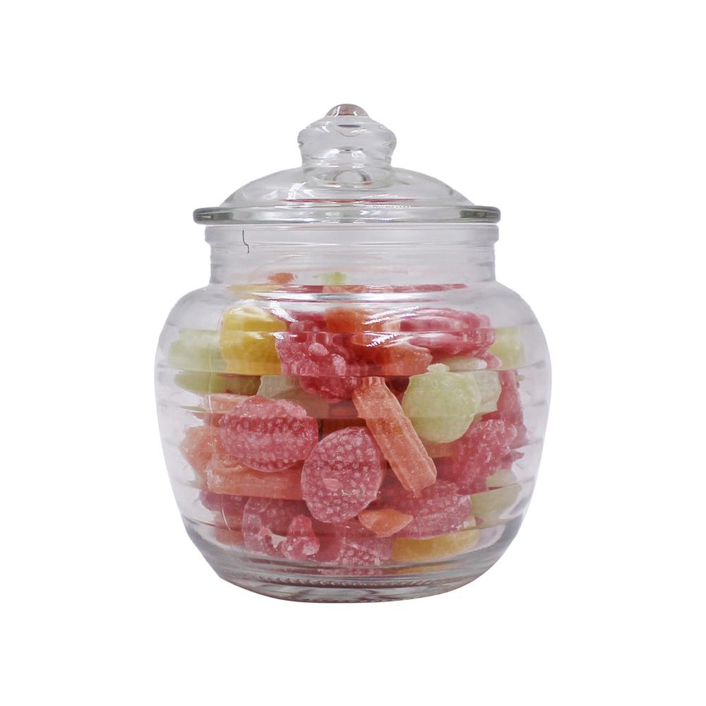 BOMBONIERE DE VIDRO LISTRAS 600ML - CM24