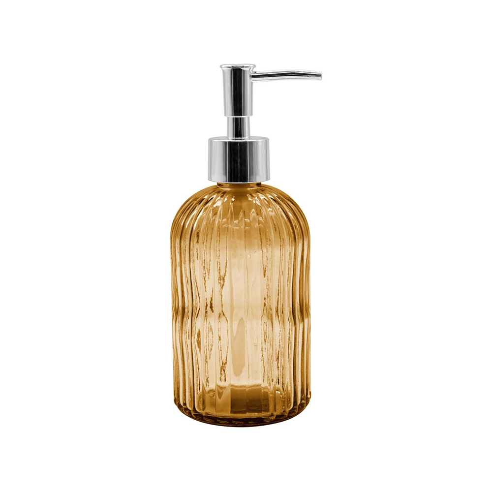 DISPENSER LIQUIDO VIDRO MARROM 420ML - CM48, MARCA: EM CASA TEM GLASS