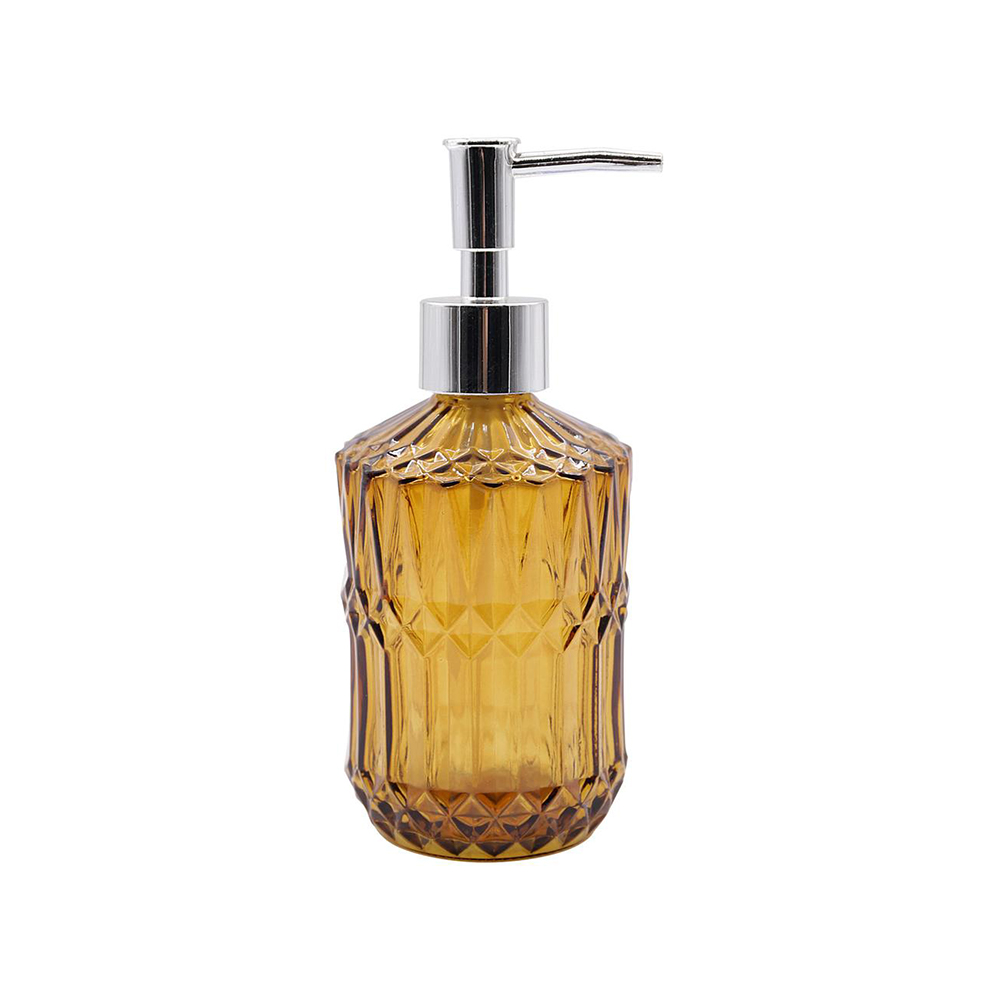 DISPENSER LIQUIDO VIDRO MARROM 400ML - CM48