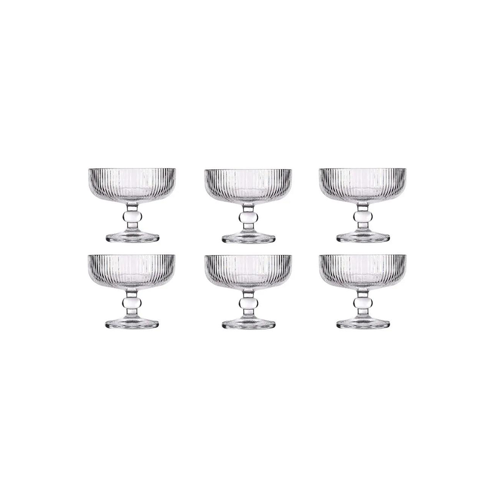 JOGO DE TAÇAS DE SORVETE 320ML C/ 6 PCS - CM08