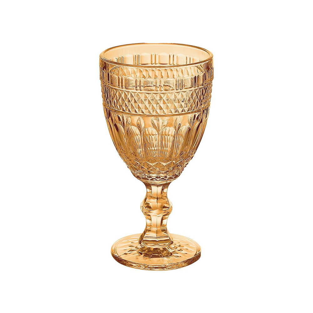 JOGO TAÇA DE VIDRO AMETISTA AMBAR 340ML 06 PCS - CM08