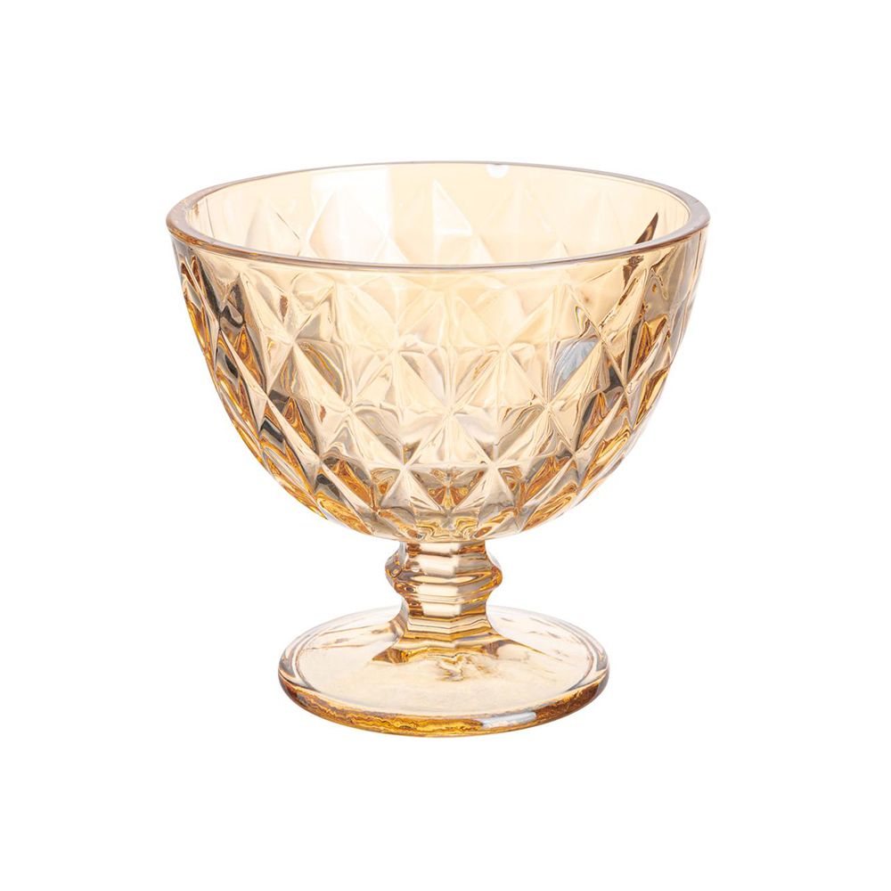 JOGO TAÇA DE VIDRO TOPAZIO AMBAR 300ML 06 PCS - CM08