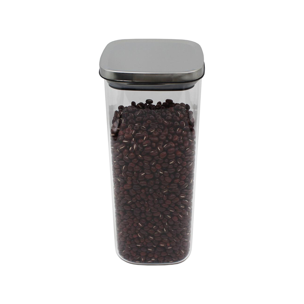 POTE QUADRADO TAMPA INOX 10X10X21CM 1,7L - CM12